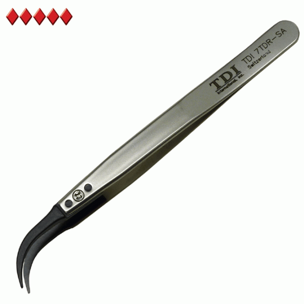 7 style esd safe td tweezers with replaceable tips