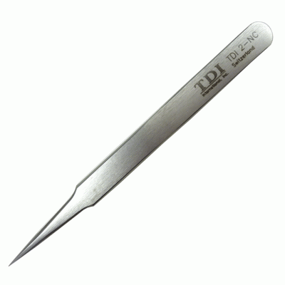 super alloy tweezers with flat sharp tips Super alloy tweezers with flat sharp tips
