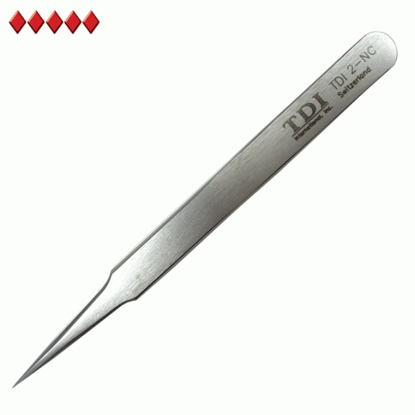 super alloy tweezers with flat sharp tips