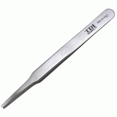 precision tweezers with flat duckbill tips Precision tweezers with flat duckbill tips