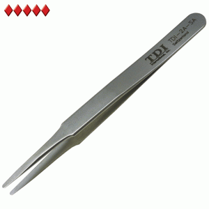 2a-sa style swiss tweezers with flat duckbill tips