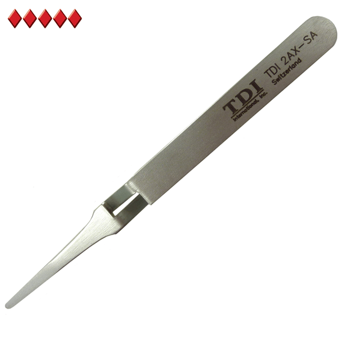 Fule Stainless Steel Precision Tweezers Reverse Fixed Self-locking Inverse  Tweezers 