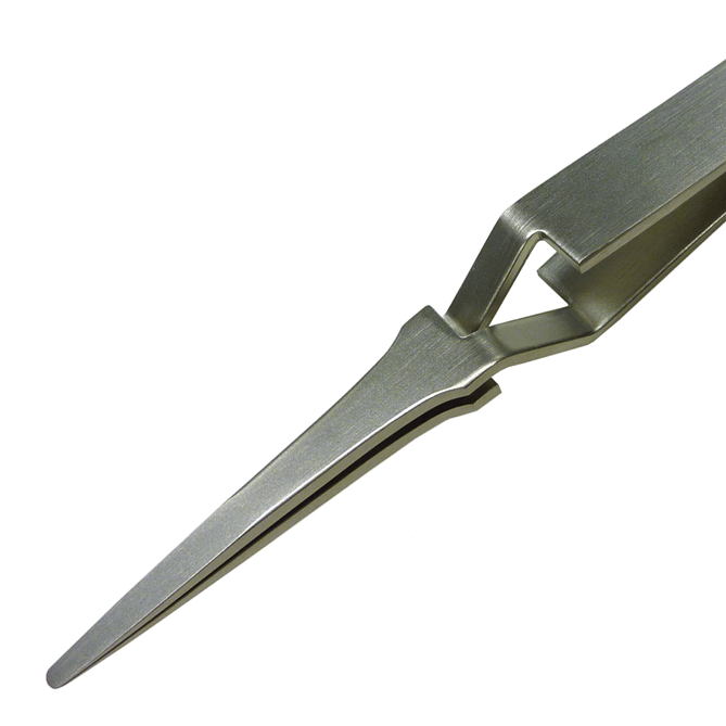 Fule Stainless Steel Precision Tweezers Reverse Fixed Self-locking Inverse  Tweezers 