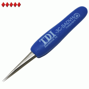 3c style swiss tweezers with cushion grips