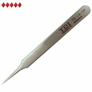 4 style tweezers with very fine tips