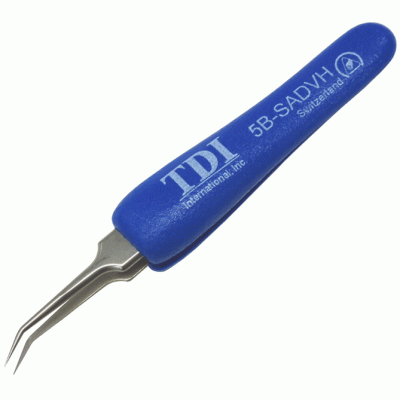 High Precision Swiss Tweezers with ESD Cushion Grips High Precision Swiss Tweezers with ESD Cushion Grips
