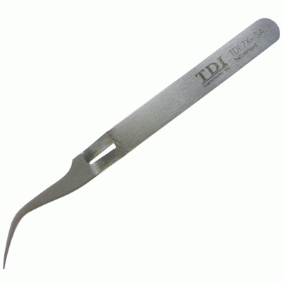 7X-SA reverse action tweezers with curved tips 7X SA reverse action tweezers with curved tips