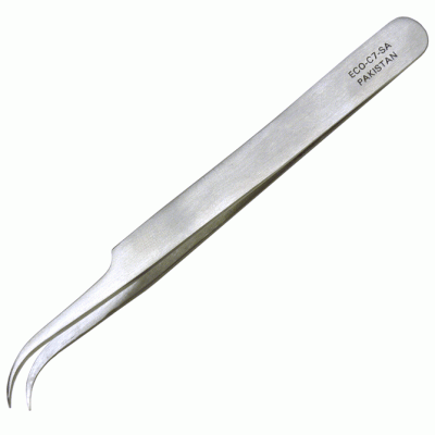 7 style economy tweezers with curved tips 7 style economy tweezers with curved tips