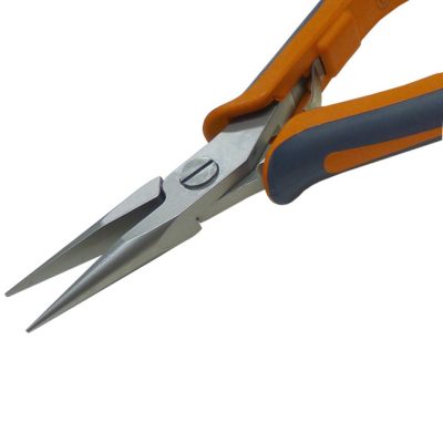 Long Chain Nose Pliers, Smooth Jaws