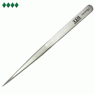 PMC Supplies 7 inch Curved Fine Point Tweezers Stainless Steel Jewelry Making Tweezers - Twez-0013