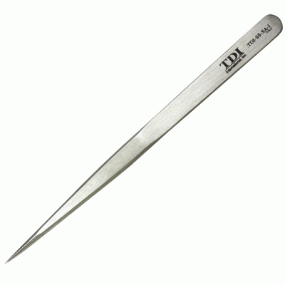 long slender tweezers with pointed tips Long slender tweezers with pointed tips