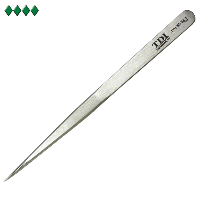 TDI-SS-SA-I Precision Italian Super Slim Tweezers. Long & Slender