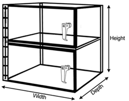 Desiccator Dimension Diagram