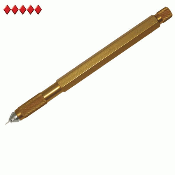pin vise style tool handle for diamond scribe tips