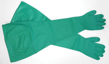 Green Nitrile Gloves for Static Dissipative or Clear Glove Box
