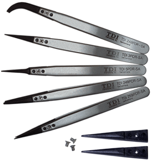 Pd tweezers with tips