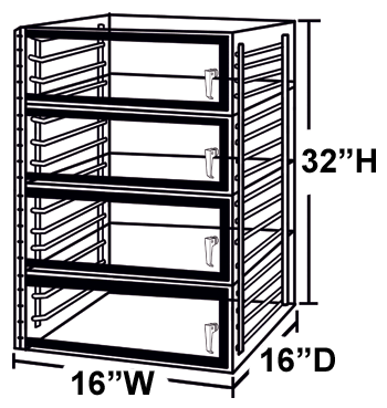 4 door desiccator cabinet diagram