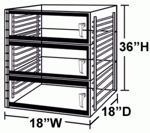 3 door desiccator cabinet diagram
