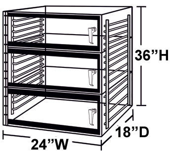 3 door desiccator cabinet diagram