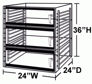 3 door desiccator cabinet diagram