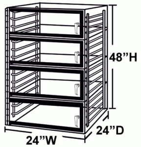 4 door desiccator cabinet diagram