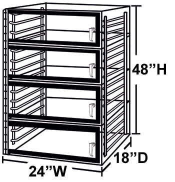 4 door desiccator cabinet diagram