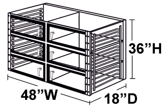 6 door desiccator cabinet diagram