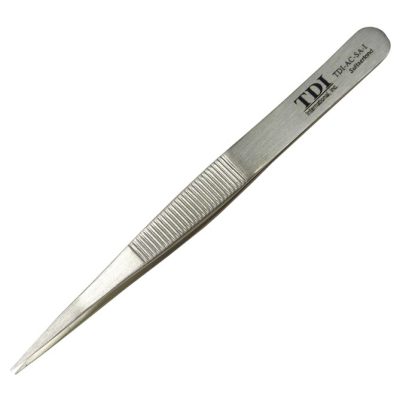 AC-SA High Precision Swiss Tweezers with Serrated Grips, Pointed Tips