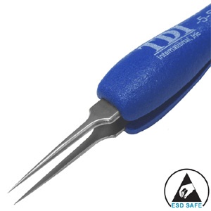 ESD Tweezers with Ergonomic Cushion Grips