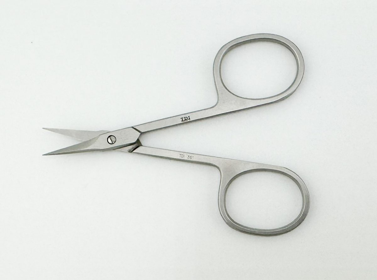High Precision Scissors with Fine Curved Tip