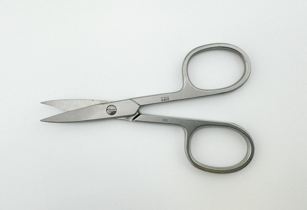 High Precision Scissors with Curved Round Tip