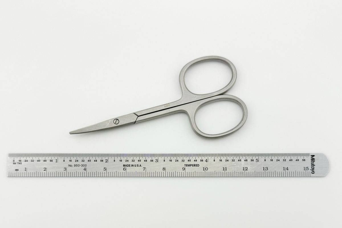 High Precision Scissors with Curved Round Tip