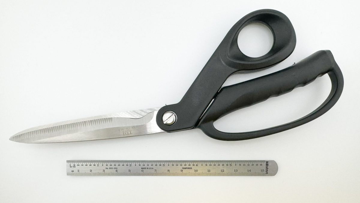 336-98BK-SS 09 Industrial Scissors with Straight Tip