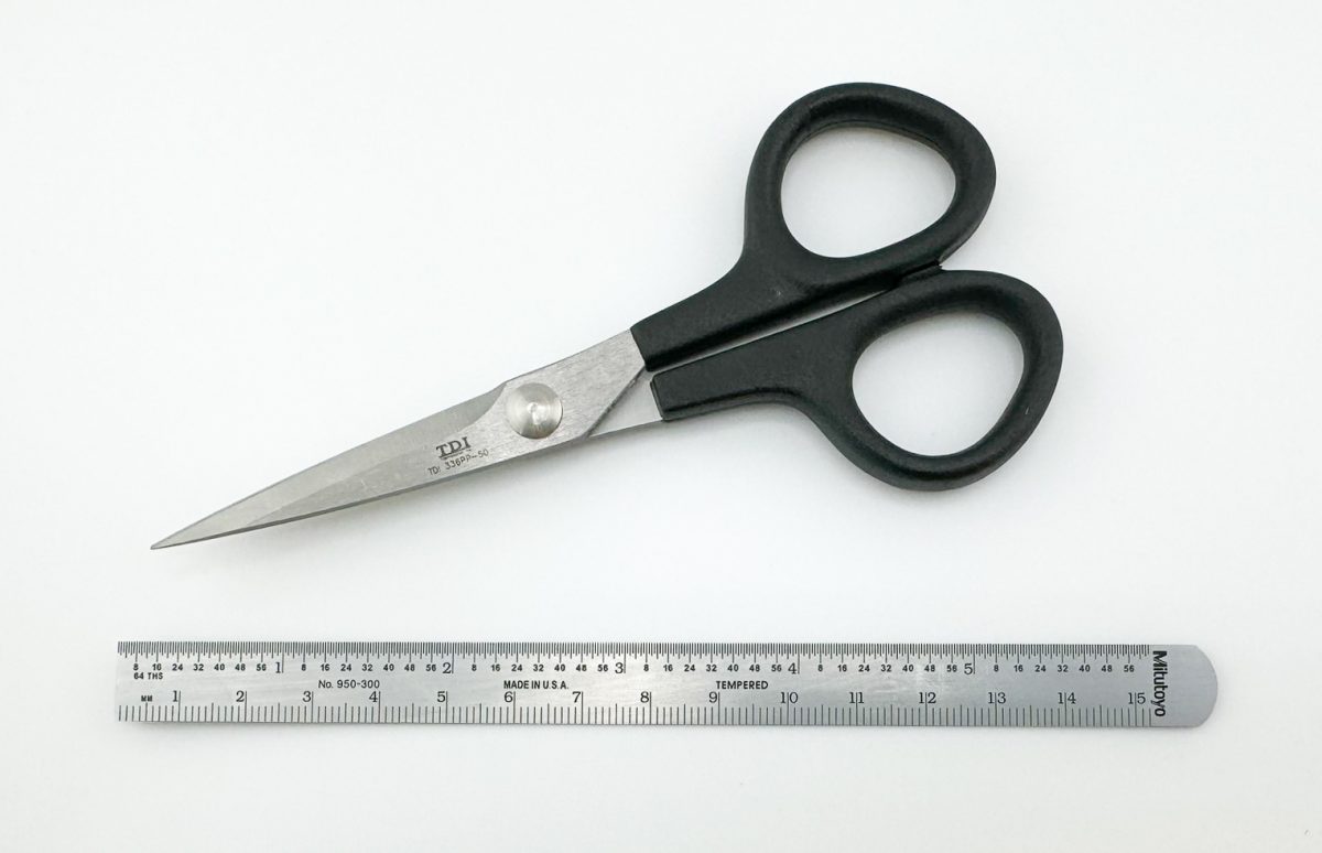 TDI 336PP-50BK-SS 06 Industrial Scissors with Straight Pointed Tip