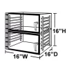 160D 2 Door Desiccator