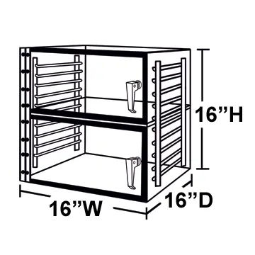 160D 2-Door Desiccator