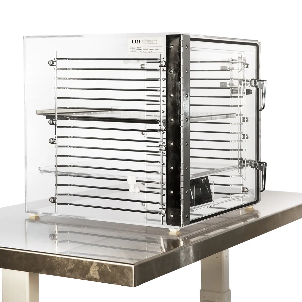 161D Acrylic Desiccator Cabinet Side