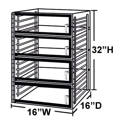 162D 4 door desiccator