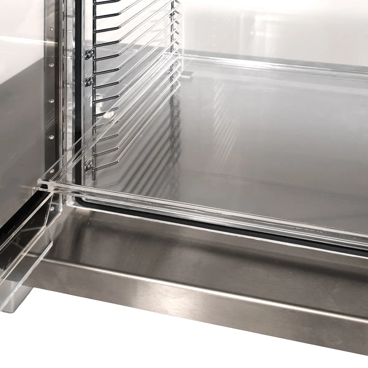 Clear acylic shelves