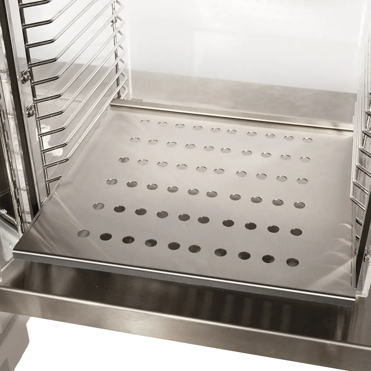 Stainless steel shelves