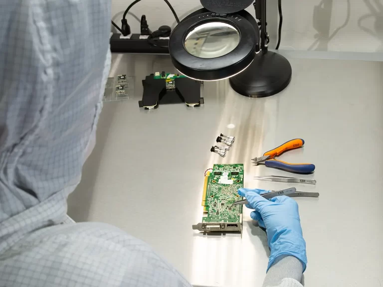 Working with tweezers