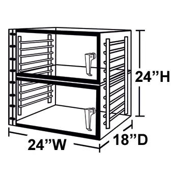 182 2-door desiccator