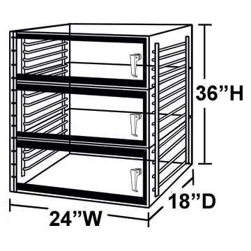 236 3 door desiccator