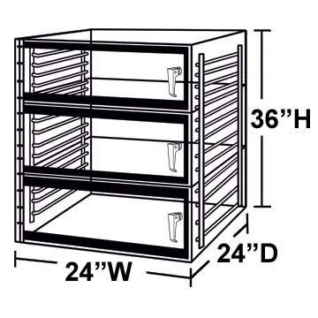 243 3 door desiccator