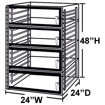 2444 4 door desiccator