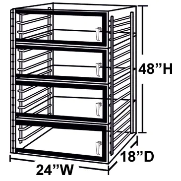 248 4 door desiccator