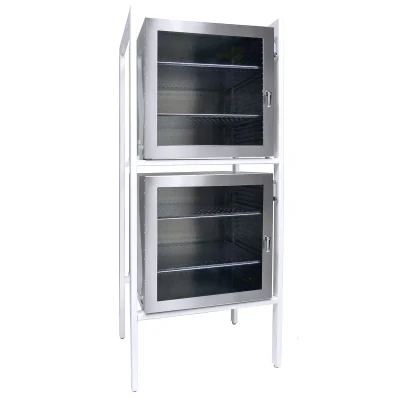 2 Stack stainless steel desiccators