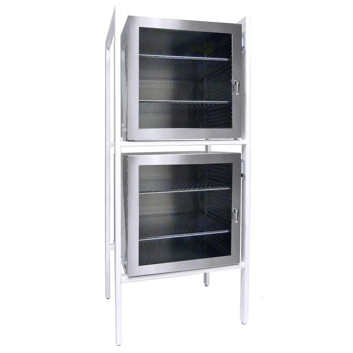 2 Stack stainless steel desiccators