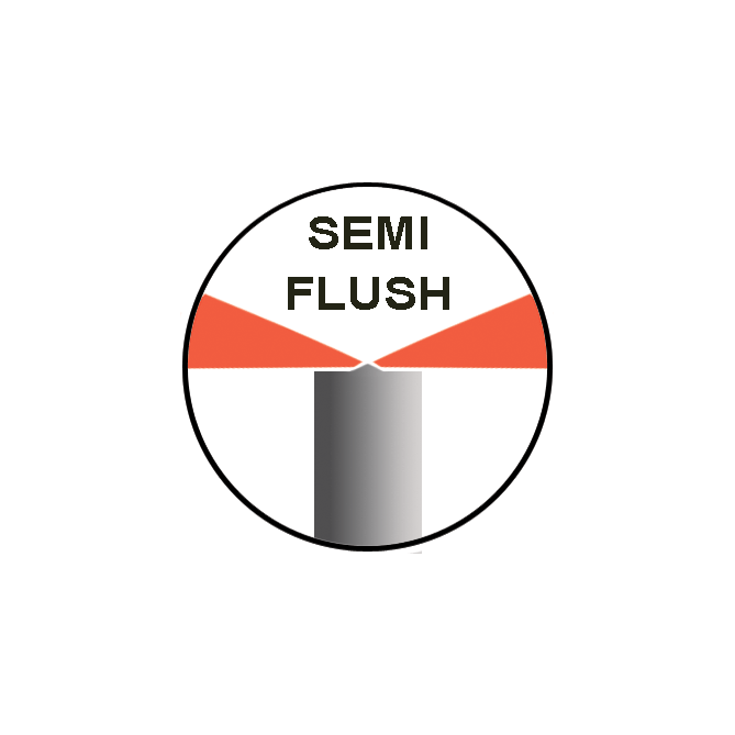 Semi flush