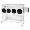 4 port glove box with t box
